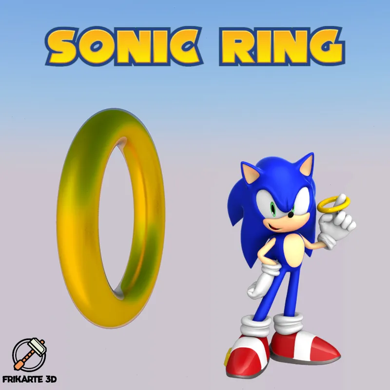 Sonic the Hedgehog Ring by Frikarte3D